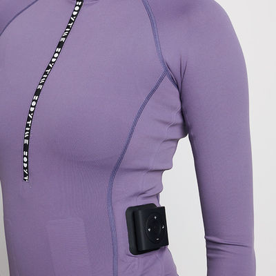Purple microcurrent muscle stimulation Ems Full Body Suit Sport Fitness Wear