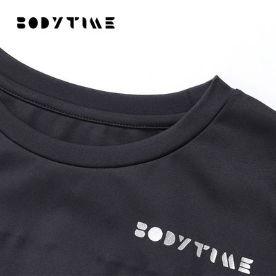 BODYTIME Erkek Fitness Giyim Sıkı Eğitim Gömleği OEM Kabul Edilebilir